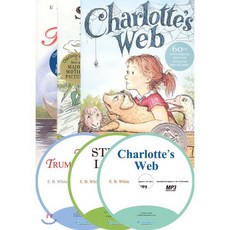 E. B. WHITE 3종 원서 세트 (Paperback + CD 3장) : Charlotte's Web/ Stuart Little/ The Trumpet of the Swan, HarperCollins