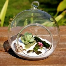 O.RoseLif 큰 교수형 유리 공 Terrariums 공 식물 terrarium 파티 용품 홈 장식 크리스마스|hanging glass balls|hanging glassg, 1개, 15CM