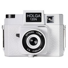 Holga 785120 120N Plastic Medium Format Camera - White (Black), 1개