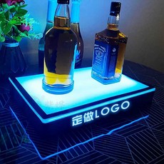 LED 양주 받침대 샴페인 라이트 클럽 홈파티 술집, 1개, 6. 스퀘어 와인시트 미디엄 컬러풀