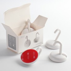 구디푸디 무타공 벽걸이 후크 회전 걸이 고리 4P