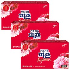 건조기용 시트섬유유연제 플라워페스티벌 40매 x3개