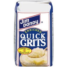 Jim Dandy Enriched Quick Grits 2 Pound Bag Jim Dandy 인리치드 퀵 그릿 2파운드 백, 907.18g, 1개