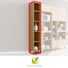 리피트리 헤니 키큰 300 오픈 틈새 수납장, 오크화이트