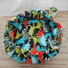 둥근 고양이 침대 봉제 애완 동물 쿠션 고양이집 바구니 수면, D.55CM, 1개