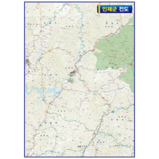 강원도정선지도