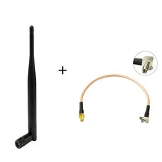 3G 안테나 고무 5dBi 850/900/1800/1900/2100 MHZ SMA 수 커넥터 + 암-TS9 RG316 점퍼 케이블