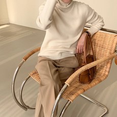 보웬 홀가먼트 골지 울100% 폴라니트 4colors