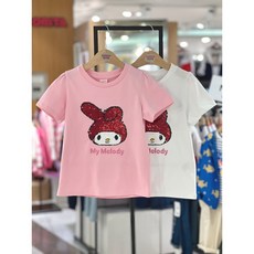 코코리따 마이멜로디 스팽글 반팔 티셔츠 CERA244S4