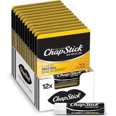 ChapStick Classic Skin Protectant Lip Balm 챕스틱 클래식 오리지널 립밤 4g 12팩