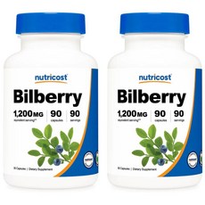 뉴트리코스트 빌베리 1200mg 캡슐, 90정, 2개