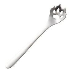 B0KB 고양이 발 숟가락 스테인레스 스틸 커피 스푼 티스푼 디저트 아이스크림 케이크 식기 용품 주방 교반, [03] Silver, [01] normal, 1개
