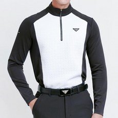 긴팔 웨어 남자 패턴 배색 L XL 남성 티셔츠 M 2XL 빅사이즈 포인트 스포츠 골프 큰사이즈, 1개 - 빅사이즈골프웨어