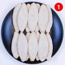 [새우어묵] 밀가루없는 국산쌀 알래스카산 A급명태연육90% 깡통시장 새우어묵, 1봉, 900g