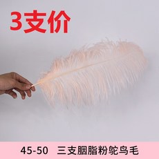 촛대 장식 프렌치 선물 캠핑 여행 양초 케이스 용기XT2020100830Z, 3 개의 45 - 50cm 연지 곤 지 가루 고운 타조