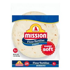 Mission Super Soft Burrito Flour Tortillas 또띠아 567g 8개(개당 70그램), 8, 70g