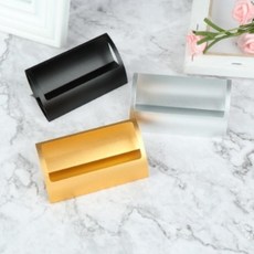 데스크 명함 홀더 깔끔한 메탈 카드 받침 받침대 금속 다용도 거치대 꽂이 명함대, A 레드, 1개