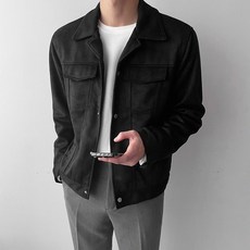 남자 세미 스웨이드 투포켓 트러커 자켓(2color)