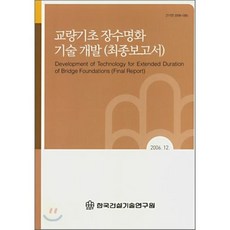 교량기초 장수명화 기술 개발(최종보고서)(2006), 한국건설기술연구원, 편집부 저