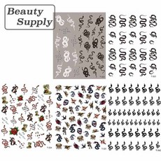 스네이크 뱀 네일 아트 데코 스티커 6종(S305-S310), 옵션2 S327-T323, 1개