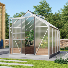 [가든팜] 비타비아 비너스 - 조립식 소형 유리 정원 폴리카보네이트 비닐 온실 하우스 온실장, 비너스 5000, 실버