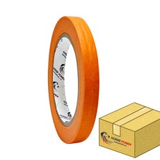 HORSE POWER 홀스파워 오렌지 종이 마스킹테이프 실내 도장 자동차 도색 Box단위, 오렌지마스킹(12mm x 40M), 60개