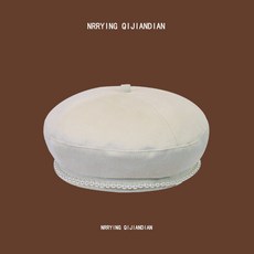 왕직구 진주 장식 여성 트렌드 INS 겨울 가을 계절 어텀 스타일리쉬 화가모자 프렌치시크 호박모자