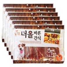 메가펫 더올바른 강아지간식 300g, 6개, 오리꽈베기