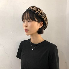 더롭스(the robs) the robs. 데일리 레오파드 호피 베레모 빵모자(1color) (3660684)