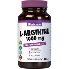 BlueBonnet L-아르기닌 1000 mg 캡슐 90개, 90정, 1개