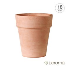 [Made in Italy] 데로마 테라코타 토분 인테리어화분 바소 알토, 18cm/white