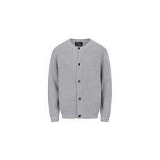 지오지아 [2023 F/W 라운드니트] 공용) 캐시미어 블렌드 루즈핏 스타디움 가디건AAD4EC3102GR(그레이)(분당점)
