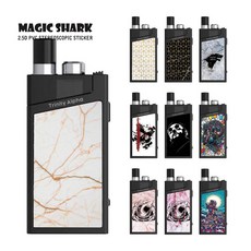 매직 상어 캡틴 미국 여행 서쪽 돌 게임 스킨 vape 키트 케이스 필름 스티커 smok 트리니티 알파, 1개, 카키색