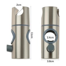 샤워 헤드 홀더 욕실 레일 스탠드 목욕 브래킷 걸이형 원통형, 1개, 3.Brushed Nickel