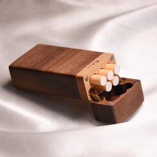 마요르카 복고풍 원목 담배 케이스