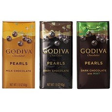 고디바 펄 다크 밀크 민트 버라이어티 팩 GODIVA Chocolatier Pearls Variety Pack, 1팩