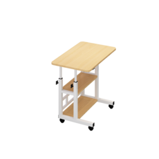 NAEILNAEGGE 높이조절 사이드 이동식 테이블 3단 60*40CM, 우드