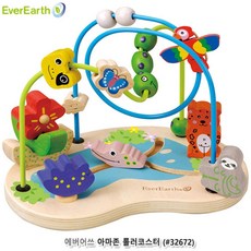 유아 소근육발달 원목 롤러코스터 창의력 지각능력 선물, 1개