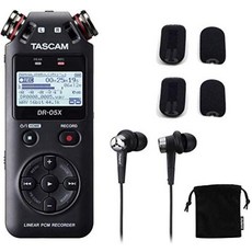 TASCAM 태스컴 DR-05X 바이노럴 마이크 세트 (이어폰형 마이크) ASMR