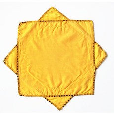 무용춤 부채 88 인치 실크 앙가선 9835망 해양모가 둥베이 꽃 드럼 등, 엘로우 글리터 팔각타월 한 개