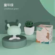 버섯 아교 아기 이를 갈다 방망이 물다 장난감 실리콘 고무 쓰다듬다 아교 물에 삶다 아기 씹는 그릇, 푸른 색, 1개