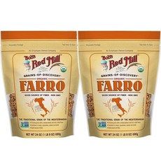 밥스레드밀 고대 곡물 파로 680g 2팩 Bob's Red Mill Organic Farro Grain