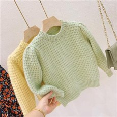 유아 키즈 어린이 아동 옷 남아 여아 상하복 아동복 가을겨울 네온스 큐빅 볼 퍼프 니트 긴팔