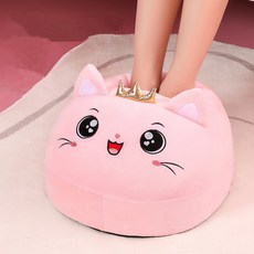 VKKN 발난로 전기발찜질기 사무실 전기 발난로 풋워머 수족냉증 찜질기 족온기 발히팅 보온기 발찜 쿠션 발마사지기 족치료기, 고양이, 전기 삽입