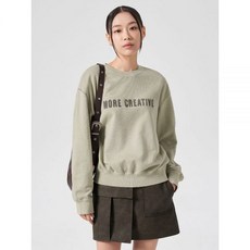 에잇세컨즈 그래픽 스웨트 셔츠 그레이 354941MQ13