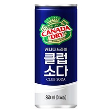 캐나다드라이 코카-캐나다드라이클럽소다250ml(30캔), 30개, 250ml