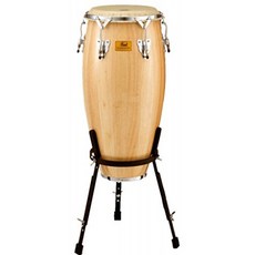 Pearl 펄 화이트 우드 콩가 w / 레모 뉴스킨 헤드 CG-110WSR, 단일옵션