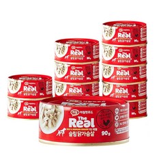 하림펫푸드 더리얼 DOG 슬림 캔 강아지 간식, 닭고기맛, 90g, 12개