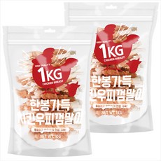 제로랩스 강아지 한봉가득 치킨우피껌말이 1kg, 2개 - 제로랩스