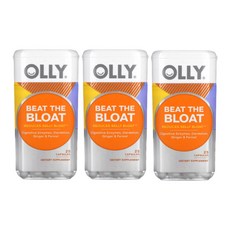 OLLY 베타 the Bloat 25 캡슐 Digestive Enzyme 3통